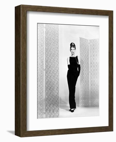 Audrey Hepburn. "Breakfast At Tiffany's" 1961, Directed by Blake Edwards-null-Framed Photographic Print