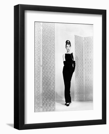 Audrey Hepburn. "Breakfast At Tiffany's" 1961, Directed by Blake Edwards-null-Framed Photographic Print