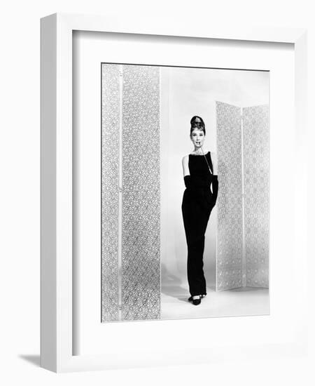 Audrey Hepburn. "Breakfast At Tiffany's" 1961, Directed by Blake Edwards-null-Framed Photographic Print