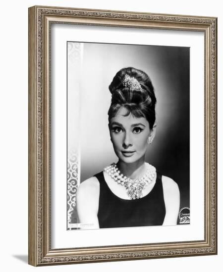 Audrey Hepburn. "Breakfast At Tiffany's" 1961, Directed by Blake Edwards-null-Framed Photographic Print