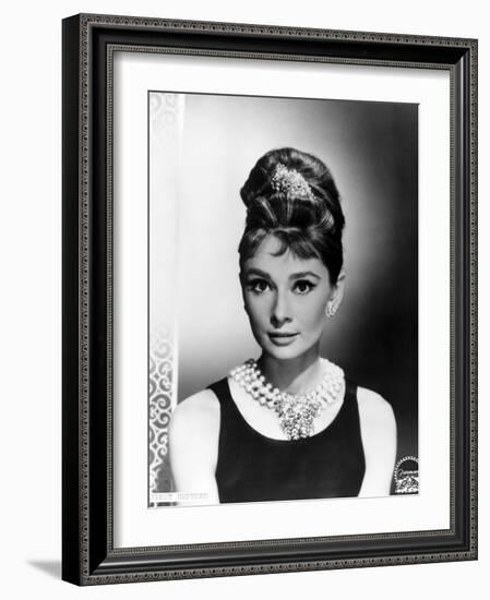 Audrey Hepburn. "Breakfast At Tiffany's" 1961, Directed by Blake Edwards-null-Framed Photographic Print