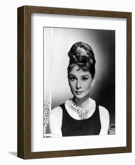 Audrey Hepburn. "Breakfast At Tiffany's" 1961, Directed by Blake Edwards-null-Framed Photographic Print