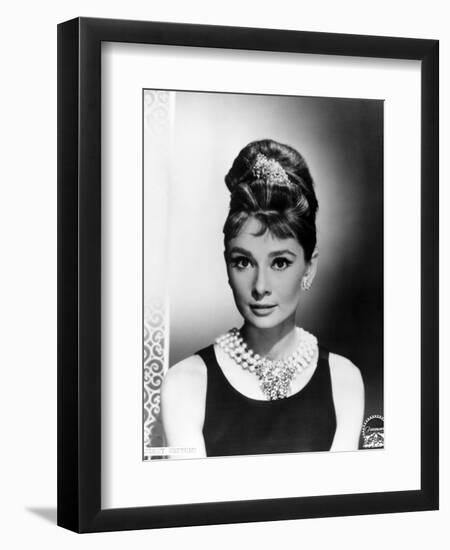 Audrey Hepburn. "Breakfast At Tiffany's" 1961, Directed by Blake Edwards--Framed Photographic Print