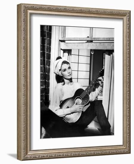 Audrey Hepburn. "Breakfast At Tiffany's" 1961, Directed by Blake Edwards-null-Framed Photographic Print