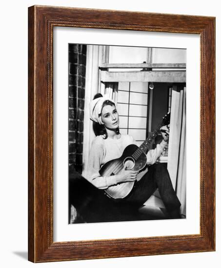 Audrey Hepburn. "Breakfast At Tiffany's" 1961, Directed by Blake Edwards-null-Framed Photographic Print