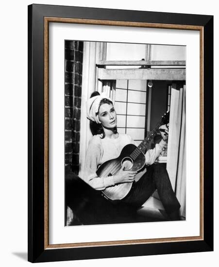 Audrey Hepburn. "Breakfast At Tiffany's" 1961, Directed by Blake Edwards-null-Framed Photographic Print