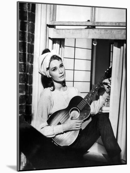 Audrey Hepburn. "Breakfast At Tiffany's" 1961, Directed by Blake Edwards-null-Mounted Photographic Print