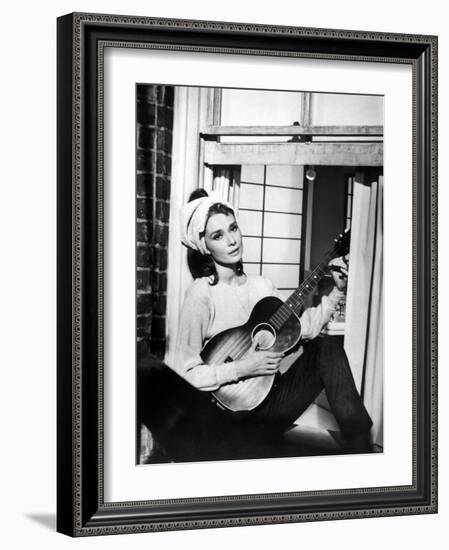 Audrey Hepburn. "Breakfast At Tiffany's" 1961, Directed by Blake Edwards-null-Framed Photographic Print