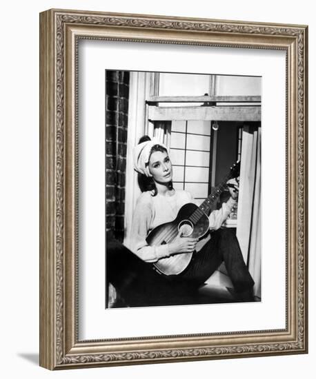 Audrey Hepburn. "Breakfast At Tiffany's" 1961, Directed by Blake Edwards-null-Framed Photographic Print