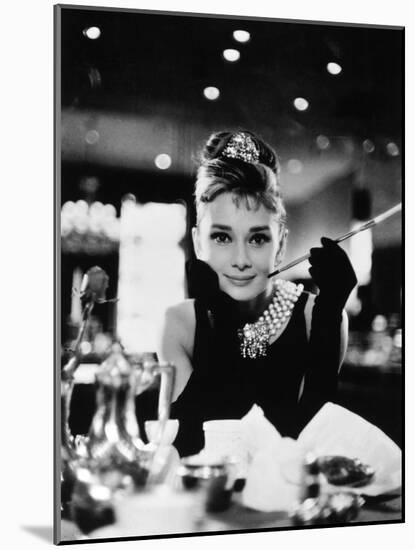 Audrey Hepburn. "Breakfast At Tiffany's" 1961, Directed by Blake Edwards-null-Mounted Art Print