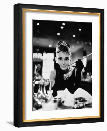 Audrey Hepburn. "Breakfast At Tiffany's" 1961, Directed by Blake Edwards-null-Framed Art Print