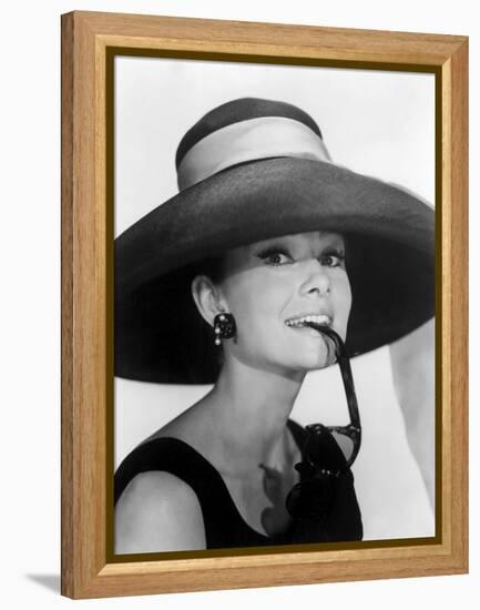 Audrey Hepburn. "Breakfast at Tiffany's" [1961], Directed by Blake Edwards.-null-Framed Premier Image Canvas