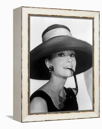 Audrey Hepburn. "Breakfast at Tiffany's" [1961], Directed by Blake Edwards.-null-Framed Premier Image Canvas