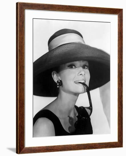 Audrey Hepburn. "Breakfast at Tiffany's" [1961], Directed by Blake Edwards.-null-Framed Photographic Print