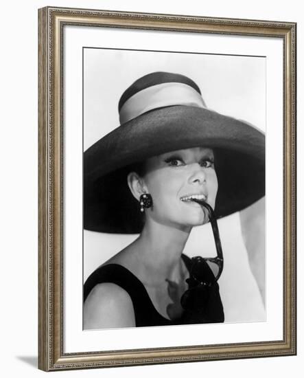 Audrey Hepburn. "Breakfast at Tiffany's" [1961], Directed by Blake Edwards.-null-Framed Photographic Print