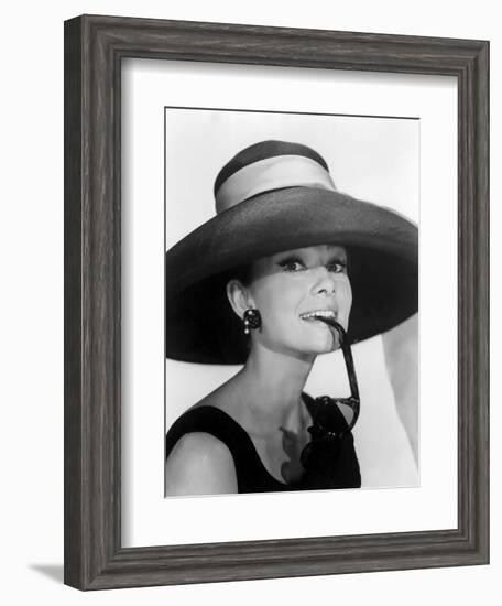 Audrey Hepburn. "Breakfast at Tiffany's" [1961], Directed by Blake Edwards.-null-Framed Photographic Print