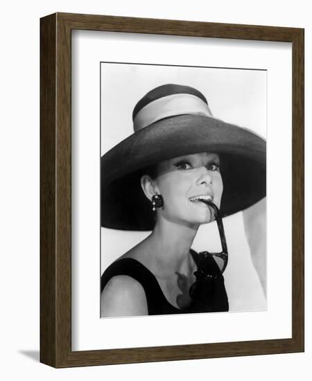 Audrey Hepburn. "Breakfast at Tiffany's" [1961], Directed by Blake Edwards.-null-Framed Photographic Print