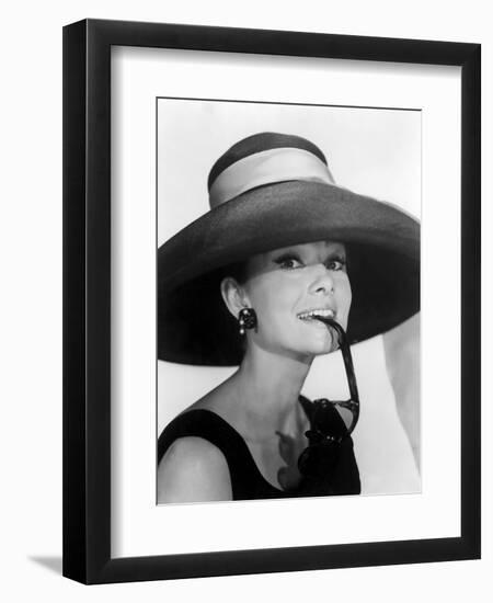 Audrey Hepburn. "Breakfast at Tiffany's" [1961], Directed by Blake Edwards.-null-Framed Photographic Print