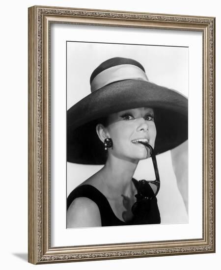 Audrey Hepburn. "Breakfast at Tiffany's" [1961], Directed by Blake Edwards.-null-Framed Photographic Print