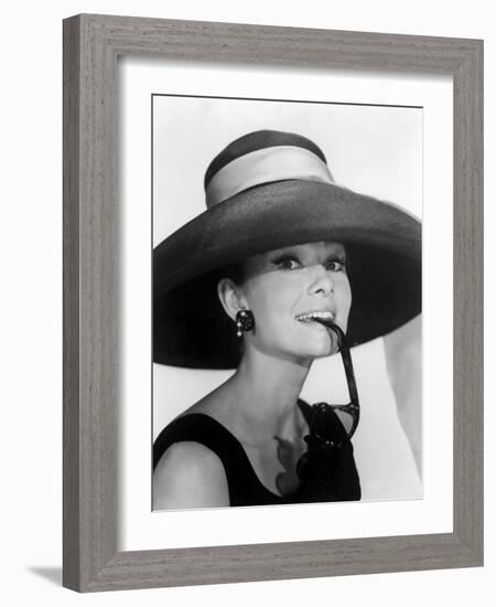 Audrey Hepburn. "Breakfast at Tiffany's" [1961], Directed by Blake Edwards.-null-Framed Photographic Print