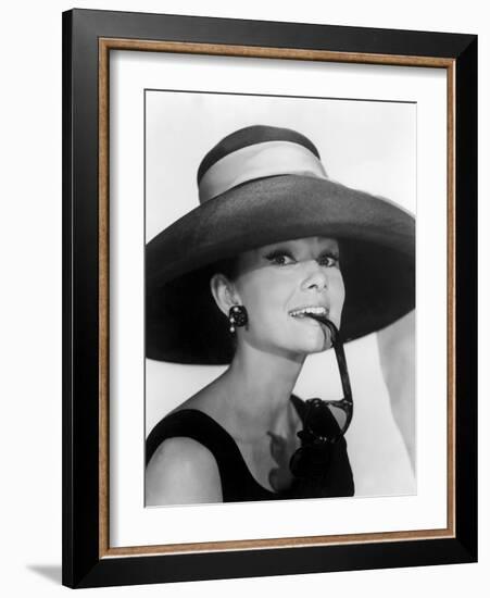 Audrey Hepburn. "Breakfast at Tiffany's" [1961], Directed by Blake Edwards.-null-Framed Photographic Print