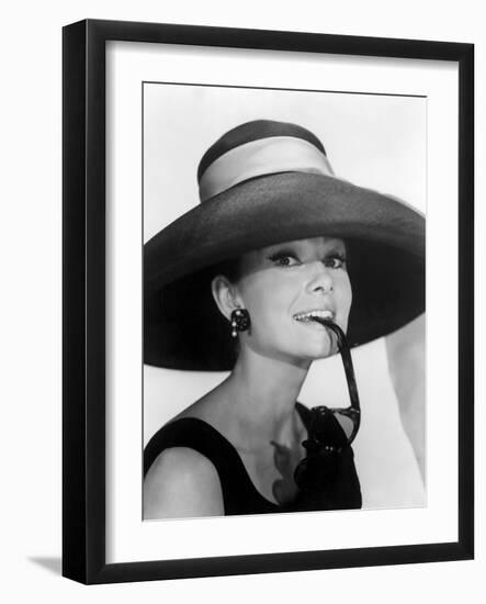 Audrey Hepburn. "Breakfast at Tiffany's" [1961], Directed by Blake Edwards.-null-Framed Photographic Print
