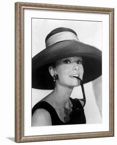 Audrey Hepburn. "Breakfast at Tiffany's" [1961], Directed by Blake Edwards.-null-Framed Photographic Print