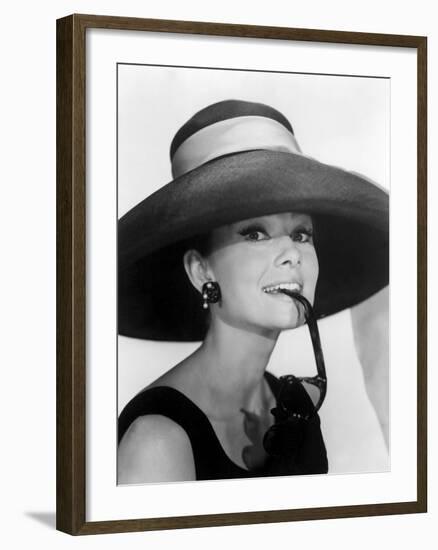 Audrey Hepburn. "Breakfast at Tiffany's" [1961], Directed by Blake Edwards.-null-Framed Photographic Print