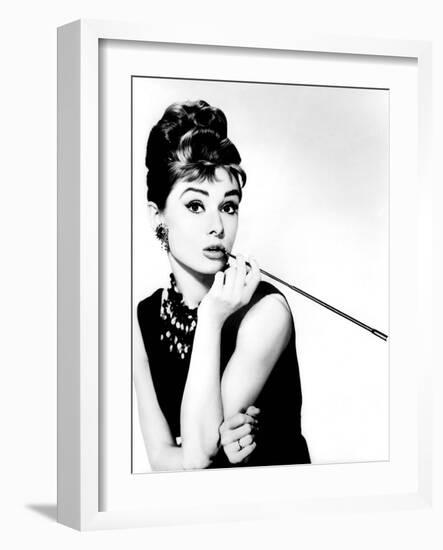 Audrey Hepburn. "Breakfast at Tiffany's" [1961], Directed by Blake Edwards.-null-Framed Photographic Print