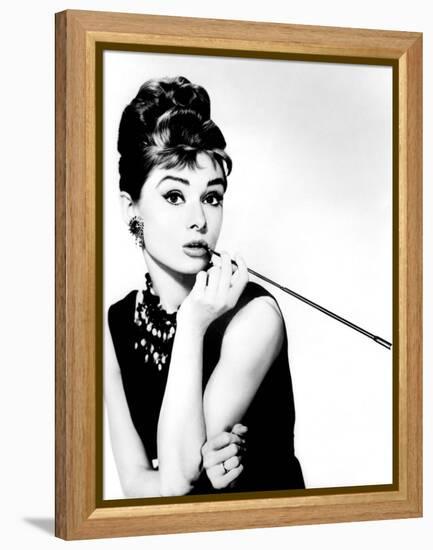 Audrey Hepburn. "Breakfast at Tiffany's" [1961], Directed by Blake Edwards.-null-Framed Premier Image Canvas