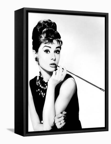 Audrey Hepburn. "Breakfast at Tiffany's" [1961], Directed by Blake Edwards.-null-Framed Premier Image Canvas