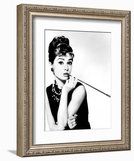 Audrey Hepburn. "Breakfast at Tiffany's" [1961], Directed by Blake Edwards.-null-Framed Premium Photographic Print