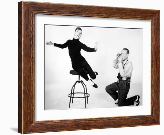 Audrey Hepburn, Fred Astaire. "Funny Face" 1957, Directed by Stanley Donen-null-Framed Photographic Print