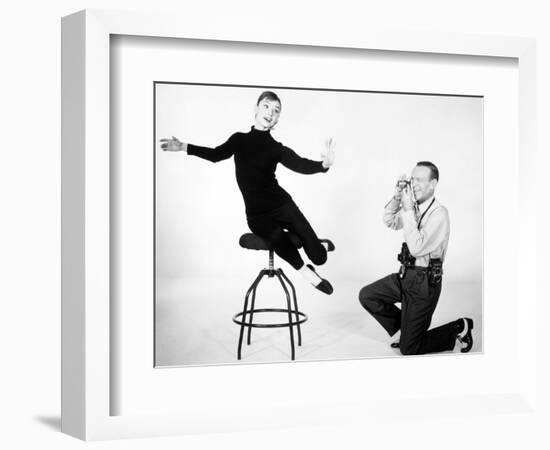 Audrey Hepburn, Fred Astaire. "Funny Face" 1957, Directed by Stanley Donen-null-Framed Photographic Print