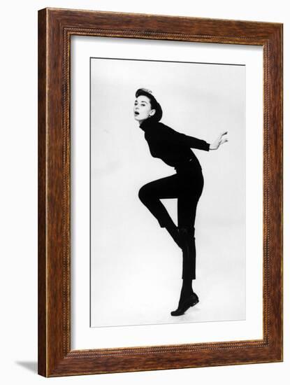 Audrey Hepburn. "Funny Face" 1957, Directed by Stanley Donen-null-Framed Premium Photographic Print