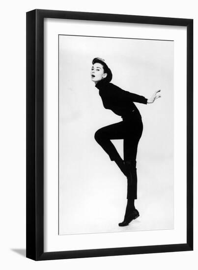 Audrey Hepburn. "Funny Face" 1957, Directed by Stanley Donen-null-Framed Premium Photographic Print