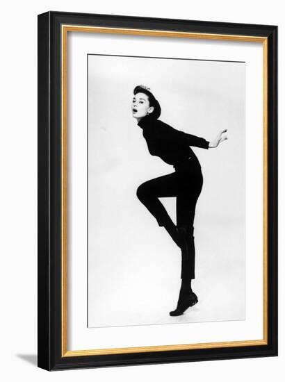 Audrey Hepburn. "Funny Face" 1957, Directed by Stanley Donen-null-Framed Premium Photographic Print