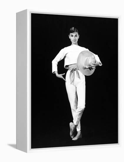 Audrey Hepburn. "Funny Face" 1957, Directed by Stanley Donen-null-Framed Premier Image Canvas