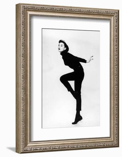 Audrey Hepburn. "Funny Face" 1957, Directed by Stanley Donen-null-Framed Photographic Print