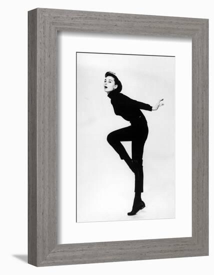 Audrey Hepburn. "Funny Face" 1957, Directed by Stanley Donen-null-Framed Photographic Print