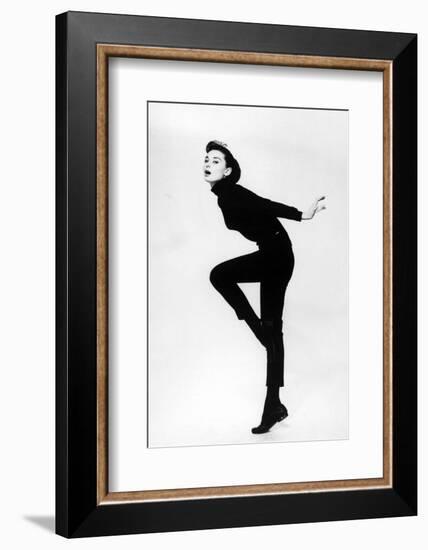 Audrey Hepburn. "Funny Face" 1957, Directed by Stanley Donen-null-Framed Photographic Print