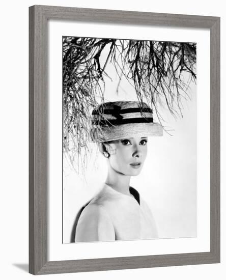 Audrey Hepburn. "Funny Face" 1957, Directed by Stanley Donen-null-Framed Photographic Print