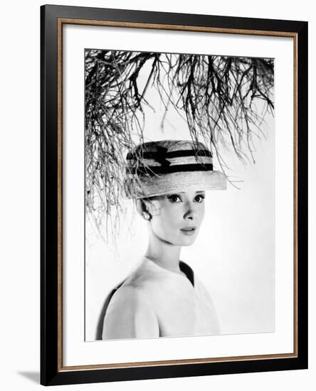 Audrey Hepburn. "Funny Face" 1957, Directed by Stanley Donen-null-Framed Photographic Print