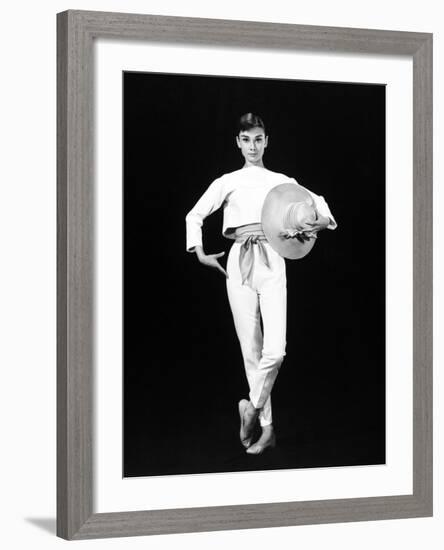 Audrey Hepburn. "Funny Face" 1957, Directed by Stanley Donen-null-Framed Photographic Print