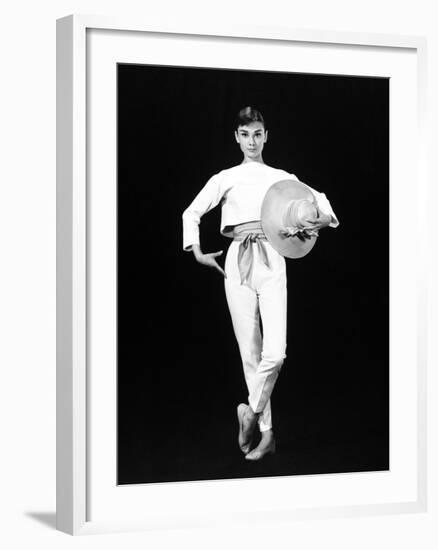 Audrey Hepburn. "Funny Face" 1957, Directed by Stanley Donen-null-Framed Photographic Print