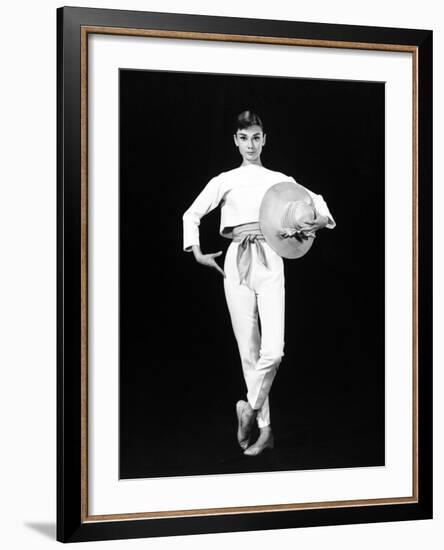 Audrey Hepburn. "Funny Face" 1957, Directed by Stanley Donen-null-Framed Photographic Print