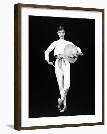 Audrey Hepburn. "Funny Face" 1957, Directed by Stanley Donen-null-Framed Photographic Print