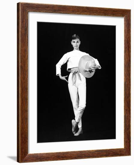 Audrey Hepburn. "Funny Face" 1957, Directed by Stanley Donen-null-Framed Photographic Print