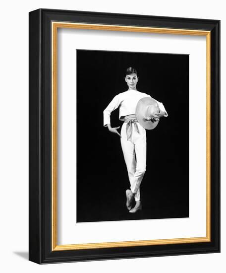 Audrey Hepburn. "Funny Face" 1957, Directed by Stanley Donen-null-Framed Photographic Print