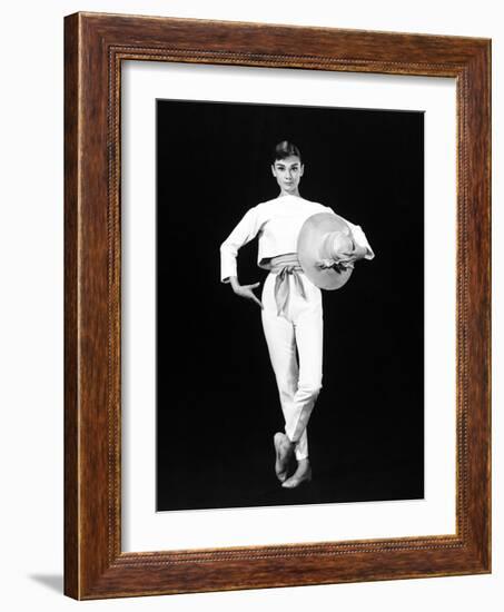 Audrey Hepburn. "Funny Face" 1957, Directed by Stanley Donen-null-Framed Photographic Print